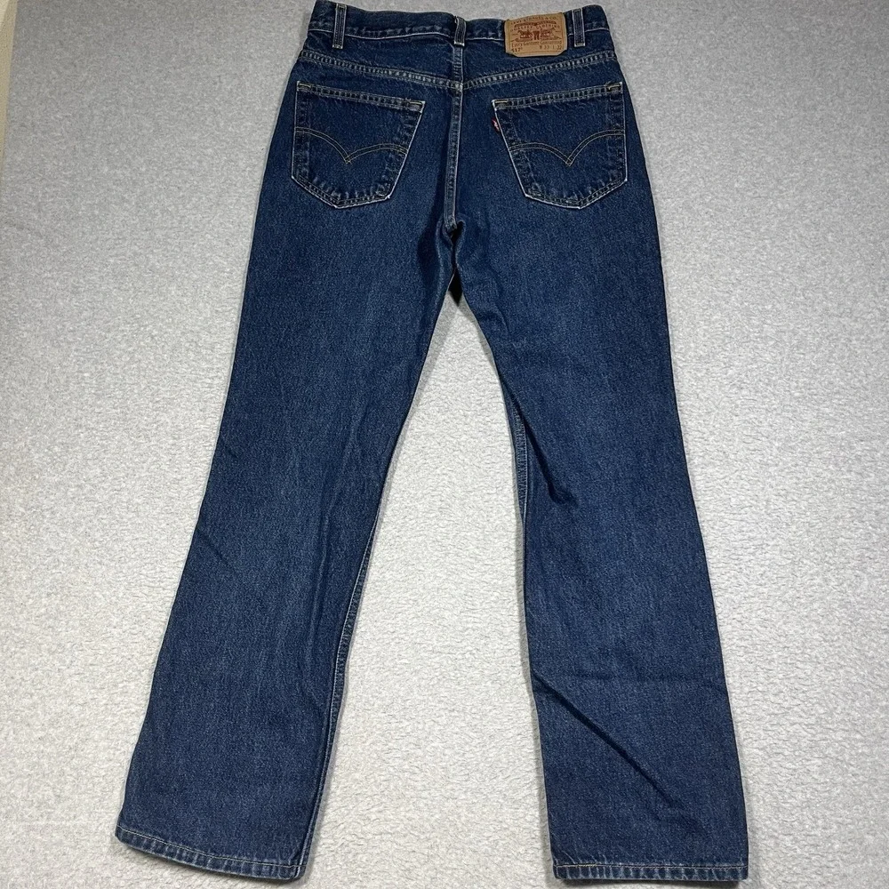 Vintage Levis Jeans Mens 33x32 (Fit 32x32) Blue 517 Bootcut Cowboy Western Dark